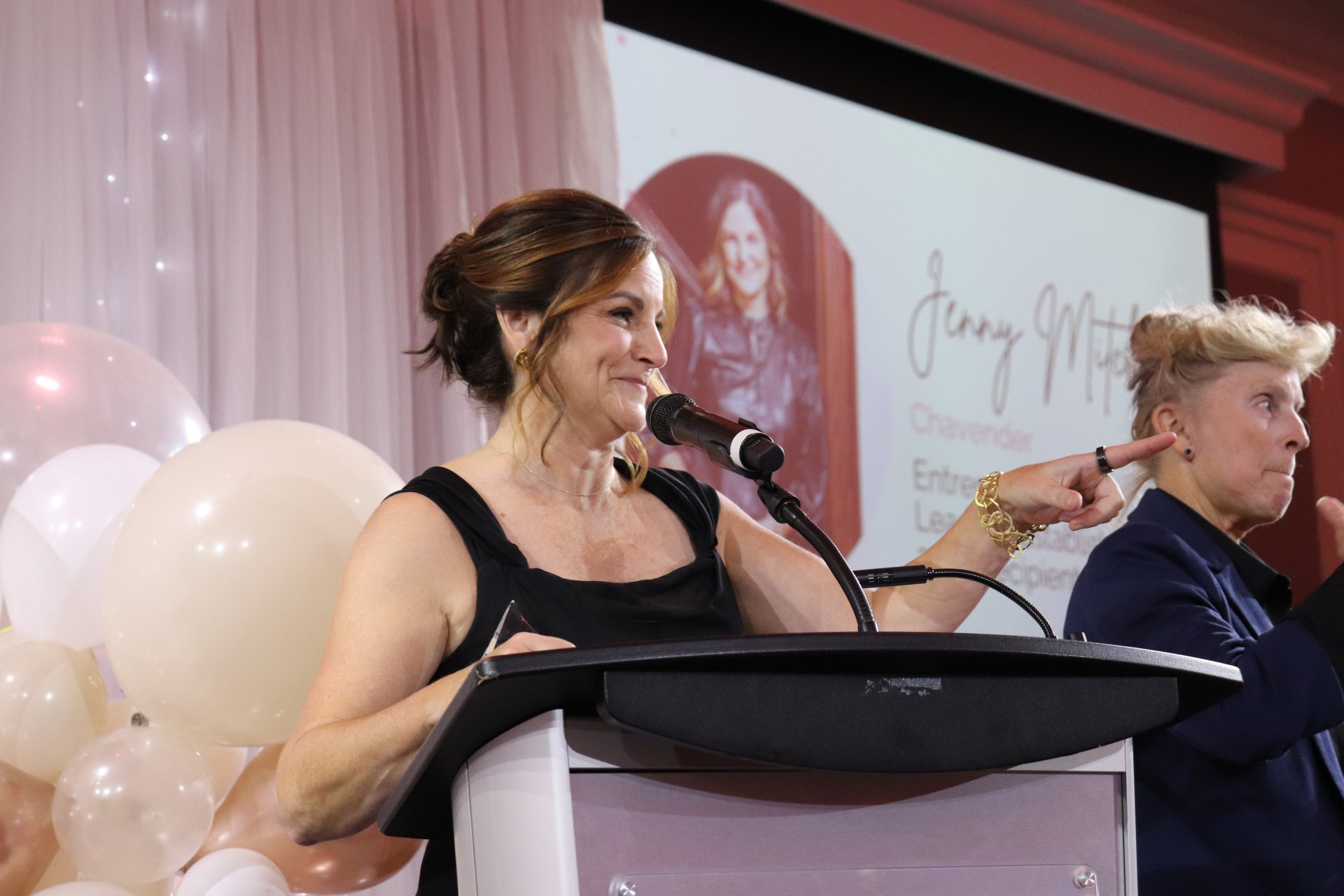 Jenny Mitchell at the Businesswoman of the Year Awards Gala. (Photo by Mia Jensen)